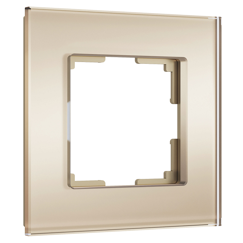 W0013111/ Электроустановочные изделия - Рамка на 1 пост Senso (шампань, стекло soft-touch)
