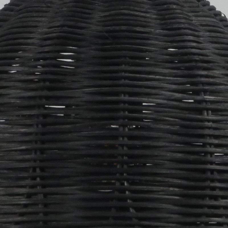 Светильник подвесной SPFD-47327 ЧЕРНЫЙ РОТАНГ ` D250*250/H1000/1/E27/30W черный провод, без ламп