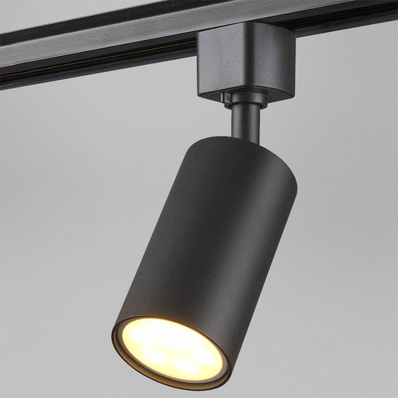 Светильник трековый GENERAL 1ф. GTR-GU10-1-IP40-B черный под лампу GU10 однофазный 55*55*100 1/50