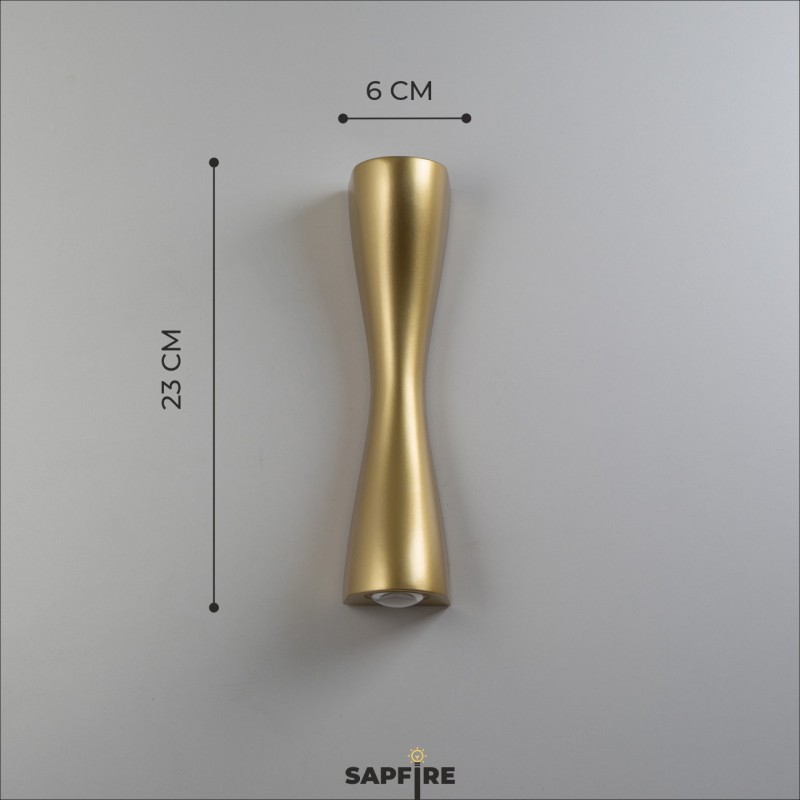 Светильник настенный SAPFIR SPF-4303 GOLD/ЗОЛОТО ` D230/H60/2/LED/6W/4500K IP65 ANIKA 22-07