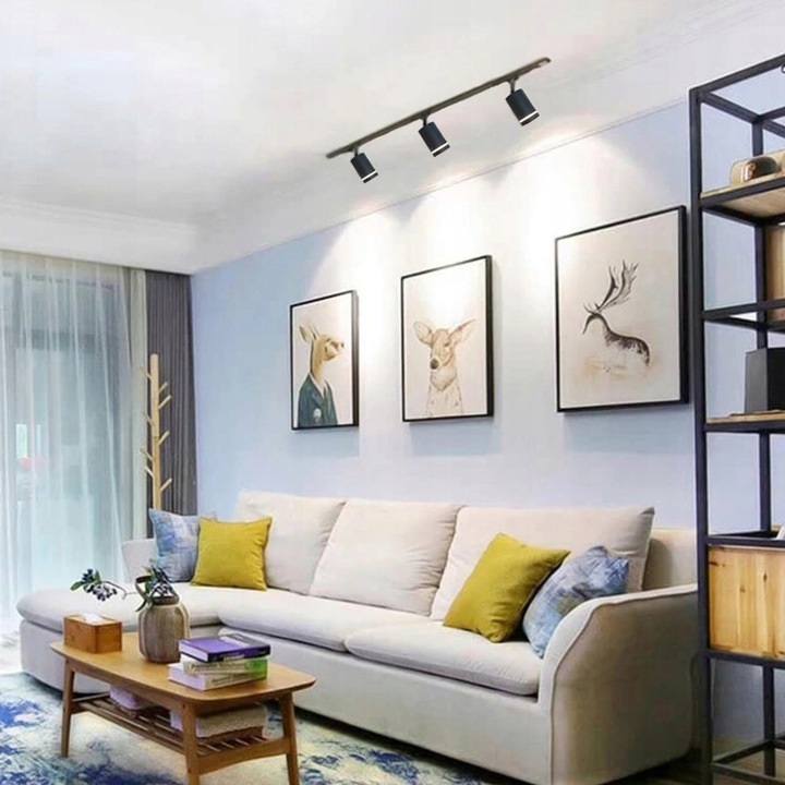 Cветильник трековый SPF-4324 BLACK/ЧЕРНЫЙ ` D55/H100/1/GU10/max9W OVER 24-12 (1/50)