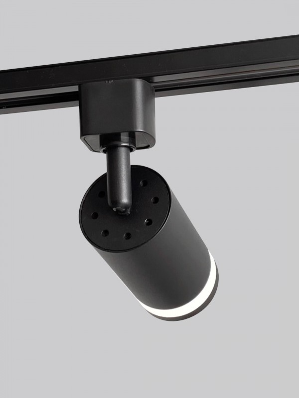 Cветильник трековый SPF-4324 BLACK/ЧЕРНЫЙ ` D55/H100/1/GU10/max9W OVER 24-12 (1/50)