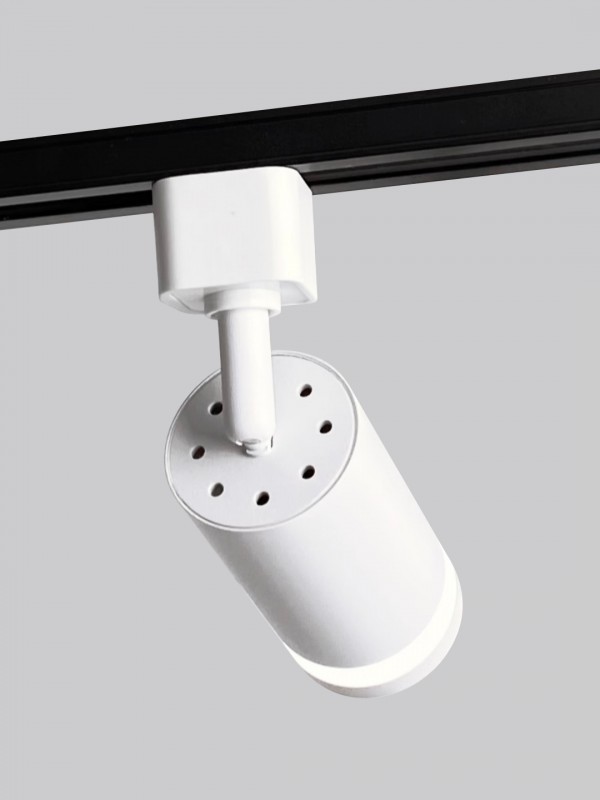 Cветильник трековый SPF-4325 WHITE/БЕЛЫЙ ` D55/H100/1/GU10/max9W OVER 24-03 (1/50)