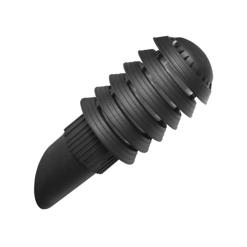 Садово-парковый светильник ЭРА НБУ 01-60-018 Поллар настенный черный IP54 Е27 max60Вт h400мм