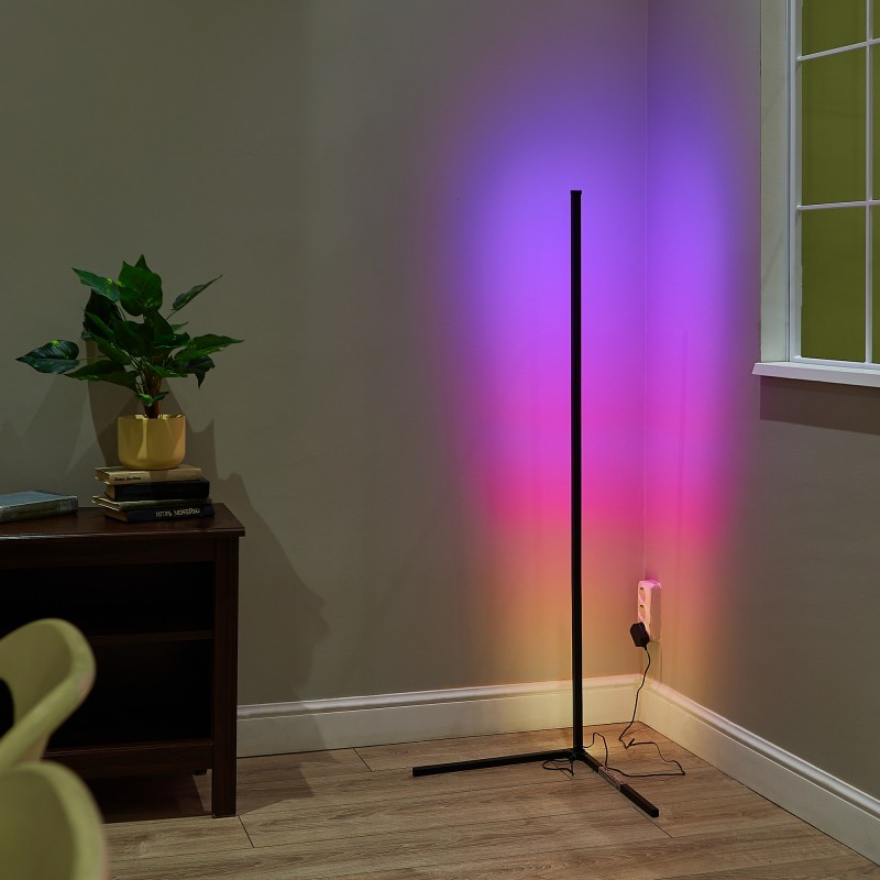 Светильник ULM-T630 10W/RGB/DIM/RC BLACK Торшер 10W. RGB свет. Диммер. Пульт ДУ (в/к). Черный RSP