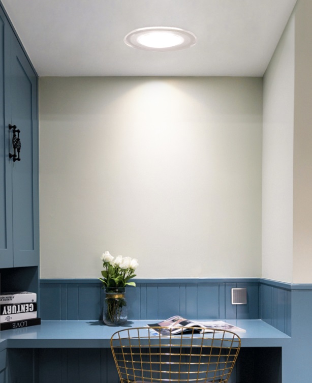 Ecola LED downlight встраив. Круглый даунлайт со стеклом и подсветкой с драйвером 6W 220V 2700K