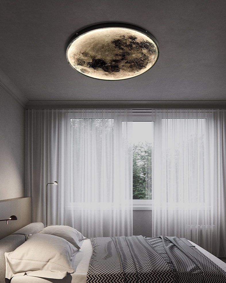 Светильник DZN-5627 ЧЕРНЫЙ ` D1000/H40/1/LED/38W/4500K COSMOS-MOON 24-03