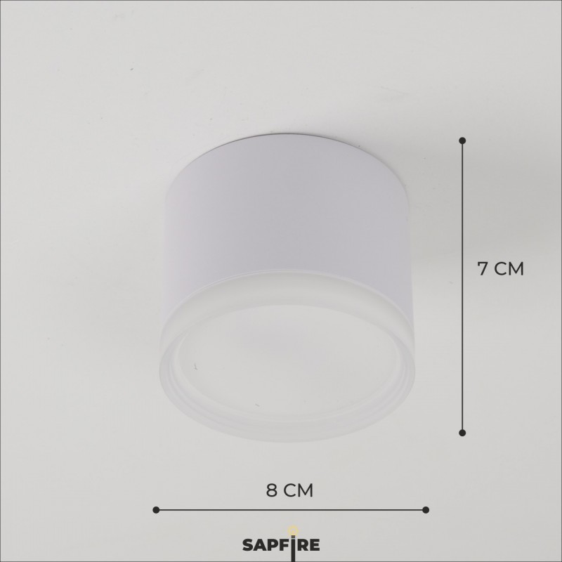 Светильник SPF-(L)39261 WHITE/БЕЛЫЙ ` D80/H80/1/G53/12W без лампы 24-12 (1/50)