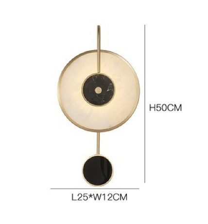 Светильник DZN-65216 ЗОЛОТО + МРАМОР` D250*120/H500/1/LED/.W/4500K