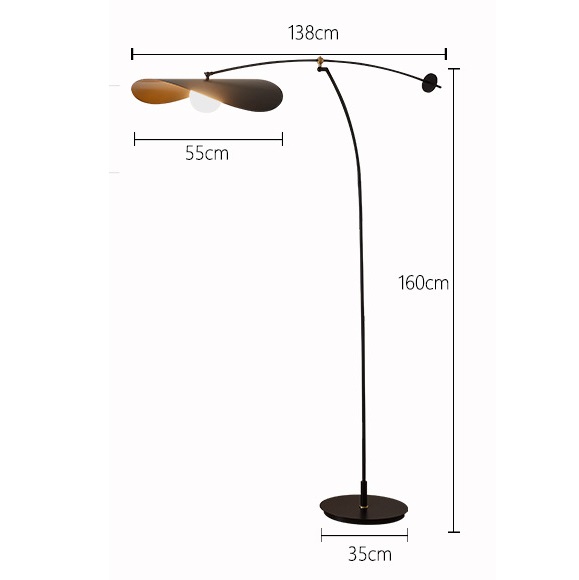 Светильник DZN-5727 ЧЕРНЫЙ ` D1300/H1600/1/G9/7W FOGGY