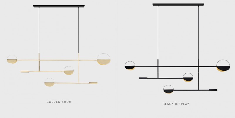 Светильник DZN-34921 ЧЕРНЫЙ ` D350/H1200/3/LED/36W/4500K