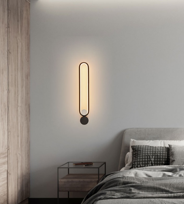 Светильник настенный ElegantLight DZN-4428 ЧЕРНЫЙ ` D520/H80/1/LED/12W/4500K 24-12