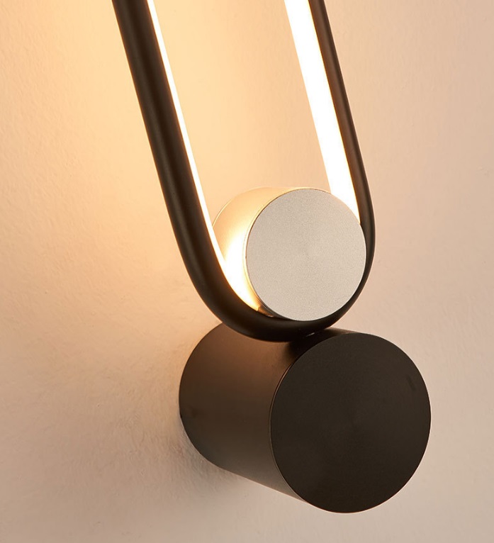 Светильник настенный ElegantLight DZN-4428 ЧЕРНЫЙ ` D520/H80/1/LED/12W/4500K 24-12