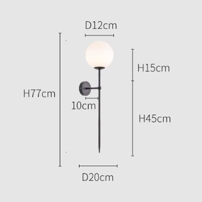 Светильник настенный ElegantLight DZN-4430 ЧЕРНЫЙ ` D770/H120/1/G9/30W GRACE 22-12