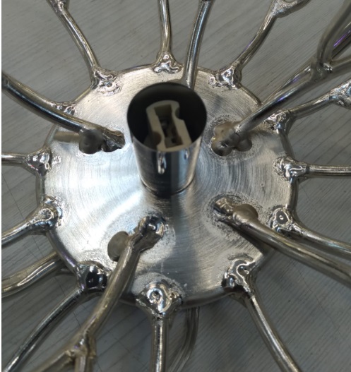 Светильник настенный ElegantLight DZN-4433 СЕРЕБРО ` D550*390/H200/3/G9/40W RAIN 22-12