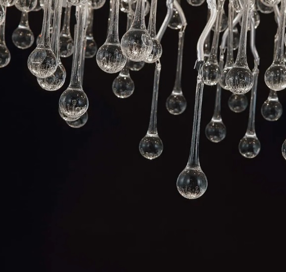 Светильник настенный ElegantLight DZN-4433 СЕРЕБРО ` D550*390/H200/3/G9/40W RAIN 22-12