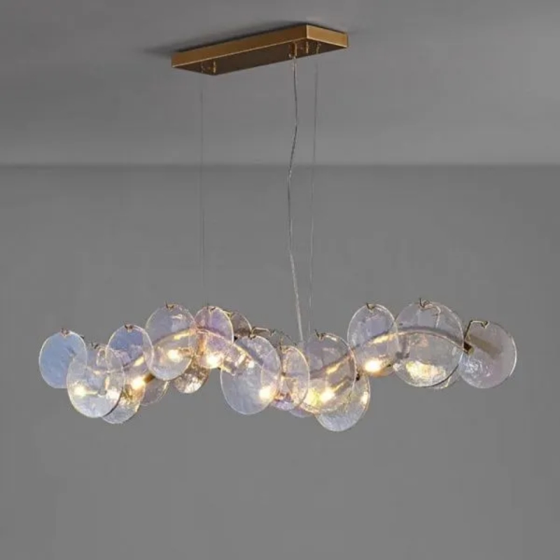 Светильник подвесной DZN-67779 РОМ ` D1000*240/H210*1000//E14/.W/провод прозрачный