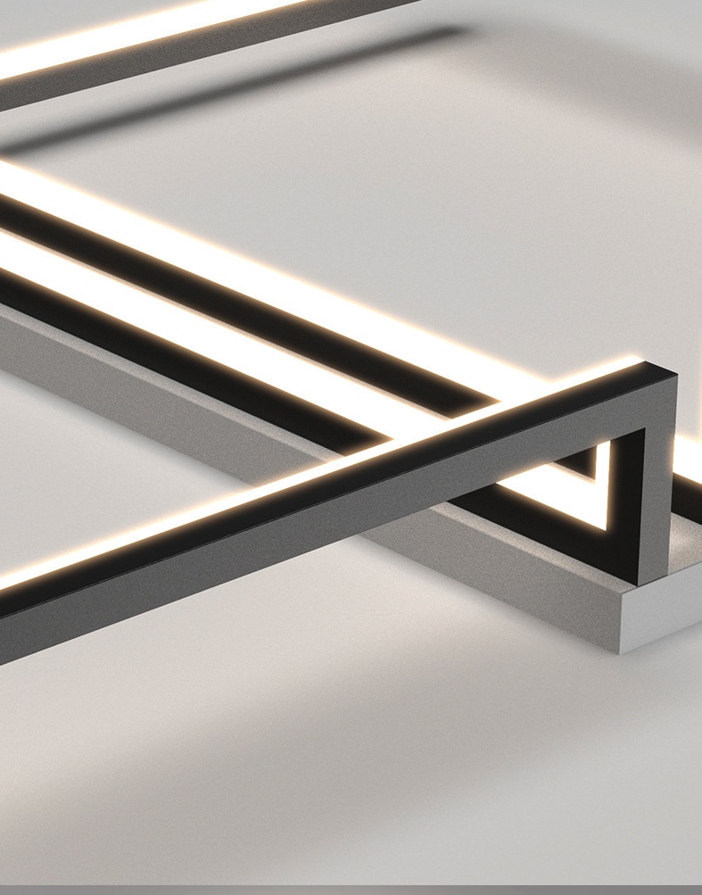 Светильник DZN-5761 ЧЕРНЫЙ ` D900*600/H120/2/LED/90W/4500K