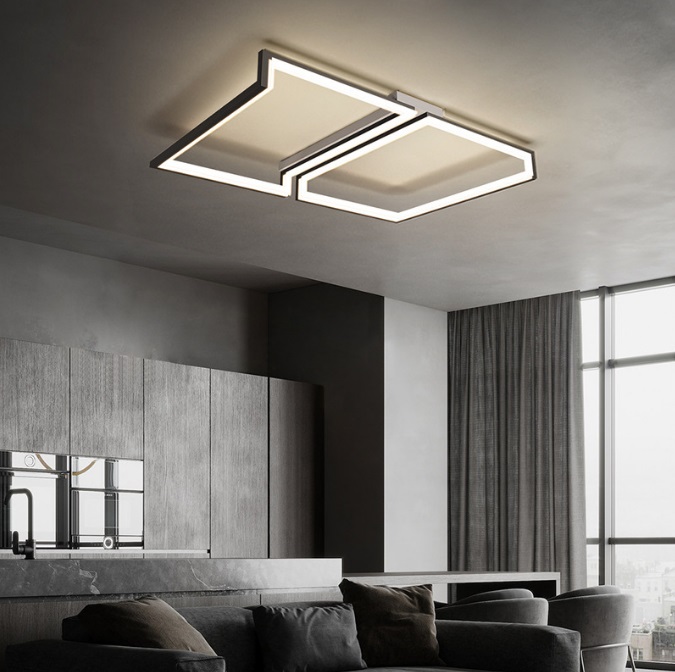 Светильник DZN-5761 ЧЕРНЫЙ ` D900*600/H120/2/LED/90W/4500K