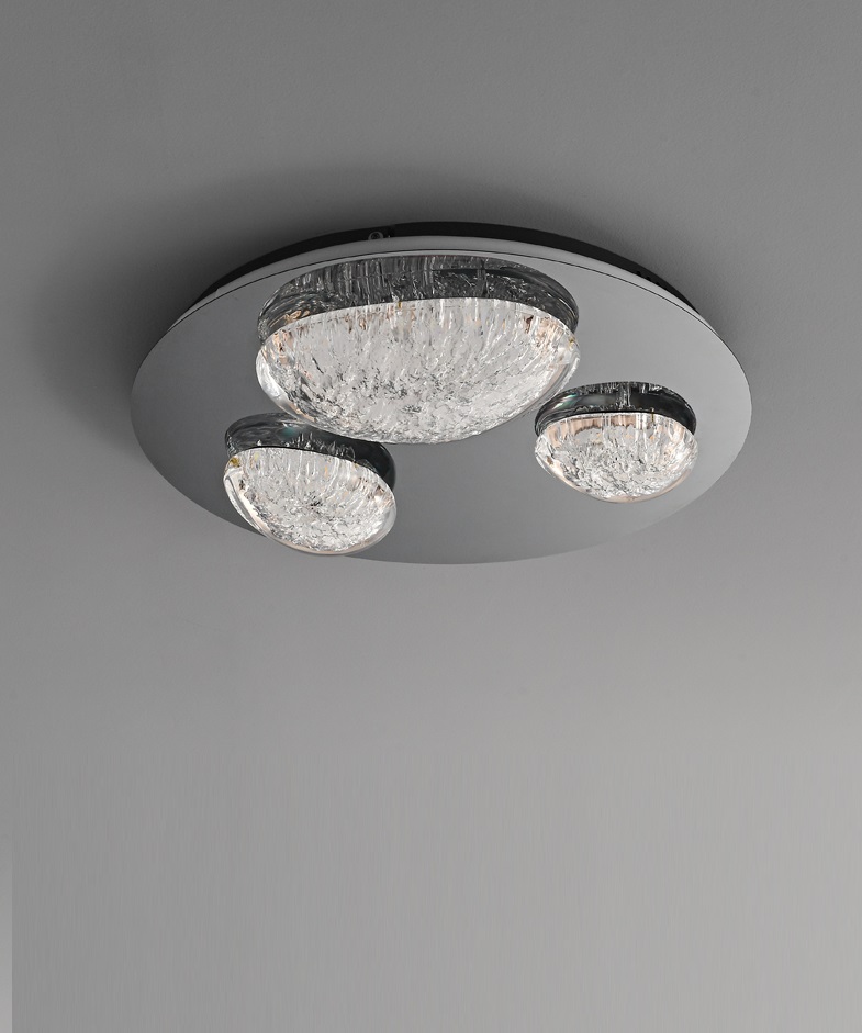 Светильник DZN-11896 РОМ + ПРОЗРАЧНЫЙ ` D480/H200/3/LED/31W/4500K EVIAN LONG