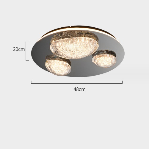 Светильник DZN-11896 РОМ + ПРОЗРАЧНЫЙ ` D480/H200/3/LED/31W/4500K EVIAN LONG