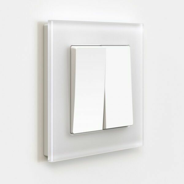 WERKEL W1120061 Выключатель двухклавишный (белый матовый)