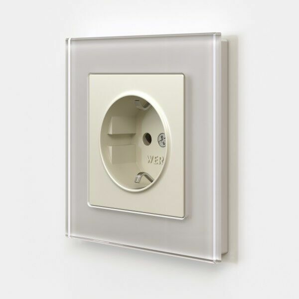 WERKEL W1171062 Розетка с заземлением (айвори матовый)