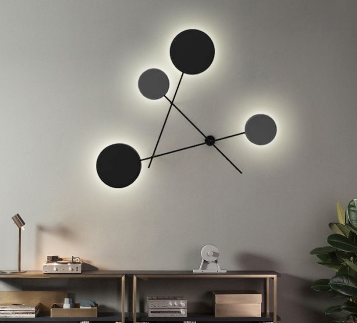 Светильник DZN-2-4-20 ЧЕРНЫЙ ` D700*600/H100/4/LED/28W/4500K Dots2