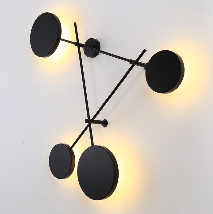 Светильник DZN-2-4-20 ЧЕРНЫЙ ` D700*600/H100/4/LED/28W/4500K Dots2