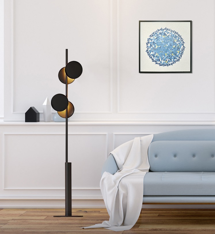 Светильник DZN-40600 ЧЕРНЫЙ + ЗОЛОТО ` D290/H1600/4/G9/40W BINO