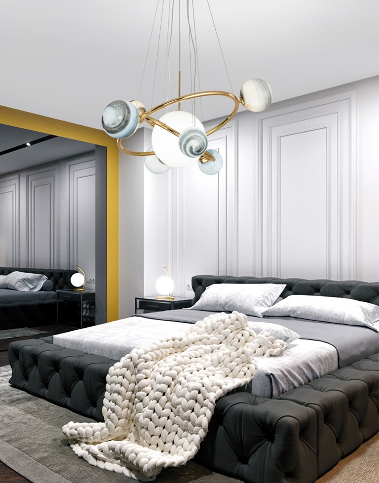 Светильник DZN1-2-01 ЗОЛОТО ` D850*350/H1200/7/G9/40W