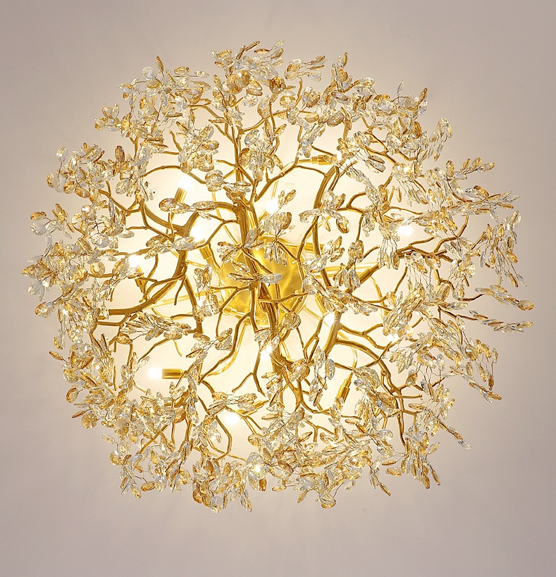 Светильник DZN-33240 ЗОЛОТО ` D600/H1200/9/G9/40W RUSSELL