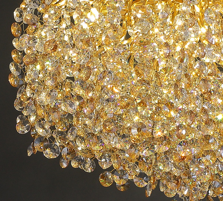 Светильник DZN-33240 ЗОЛОТО ` D600/H1200/9/G9/40W RUSSELL