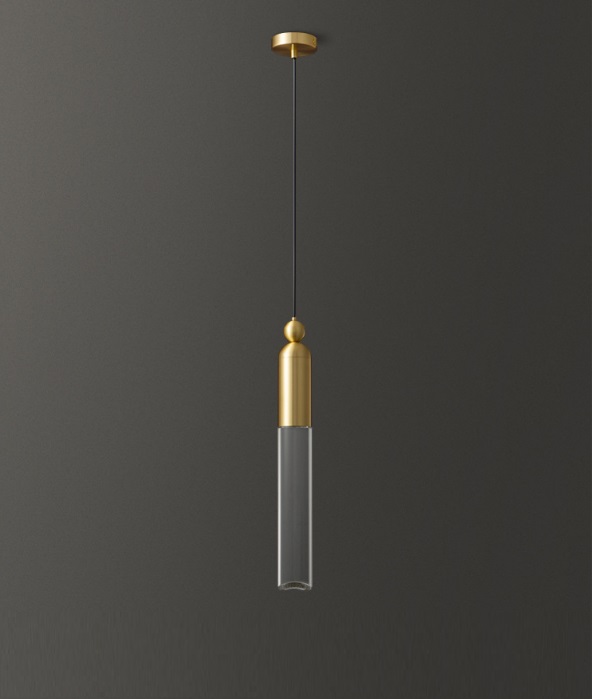 Светильник DZN-54388 БРОНЗА ` D100/H470+1200/1/LED/5W/3000K GELIS