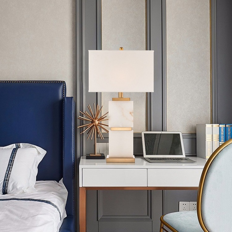 Светильник DZN-11985 ЗОЛОТО + БЕЛЫЙ МРАМОР ` D400*200/H700/1/E27/40W