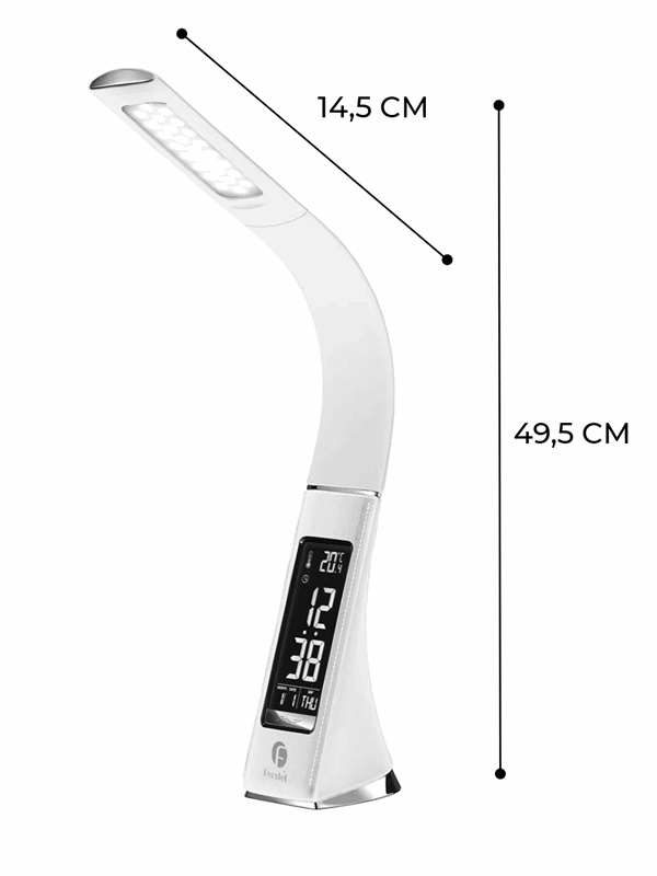 Светильник RG-TL0809 W - 8W 5000K с датой; временем; БЕЛЫЙ NEW (1/12)