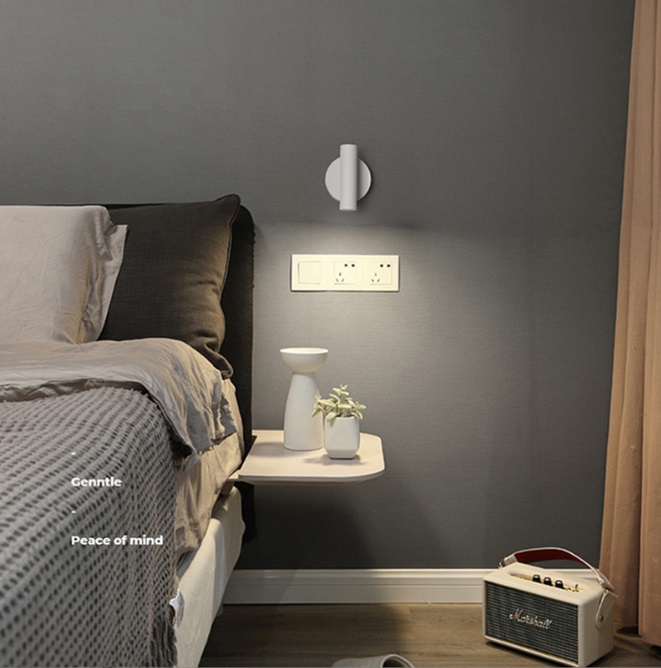 Светильник DZN-12036 БЕЛЫЙ ` D110/H80/1/LED/3W/4000K с выключателем