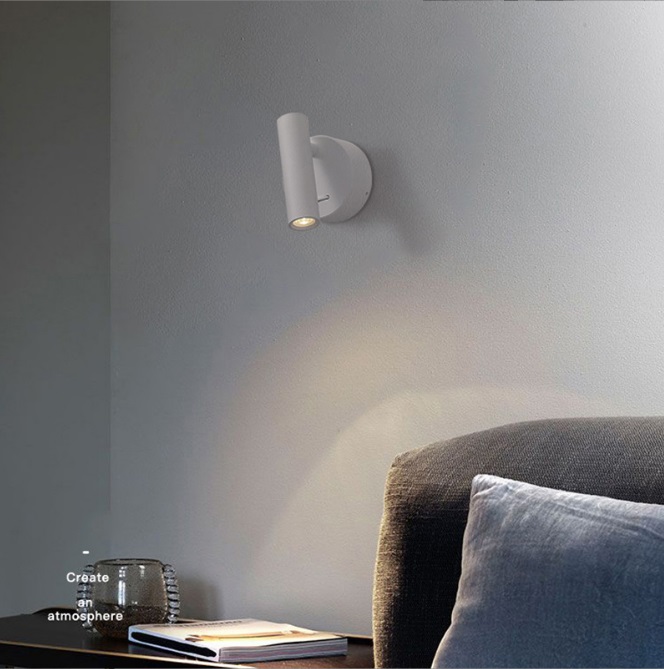 Светильник DZN-12036 БЕЛЫЙ ` D110/H80/1/LED/3W/4000K с выключателем