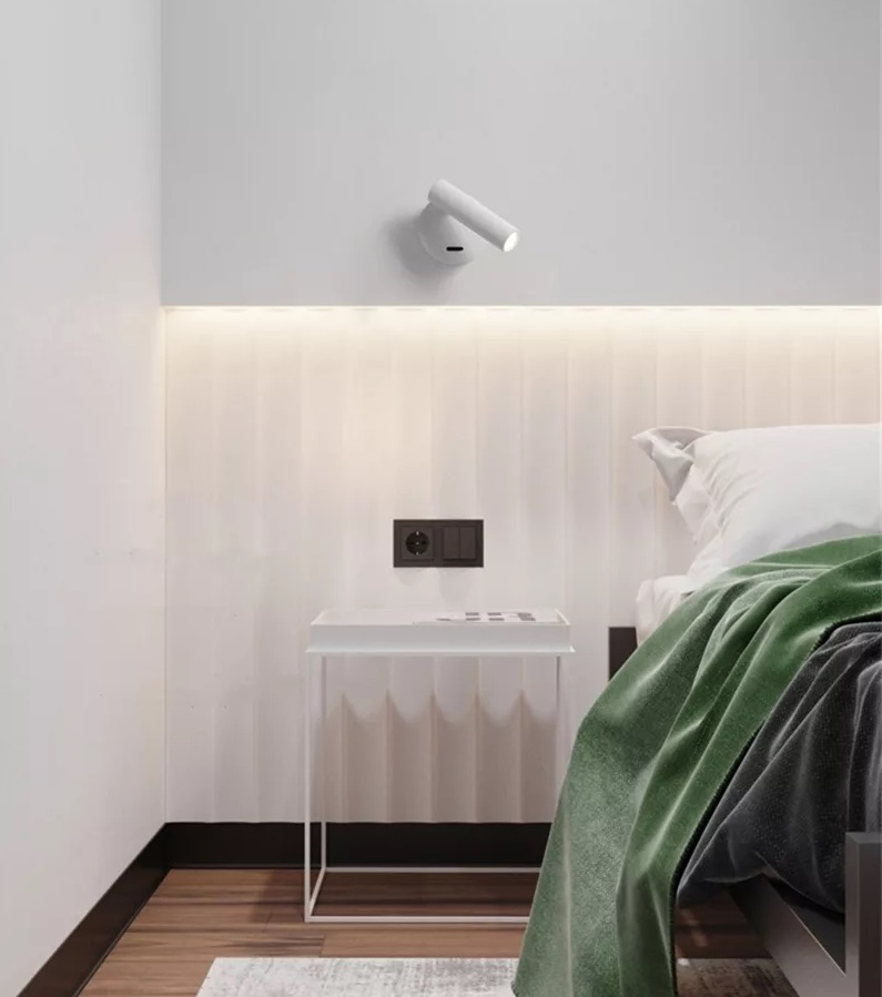 Светильник DZN-12036 БЕЛЫЙ ` D110/H80/1/LED/3W/4000K с выключателем