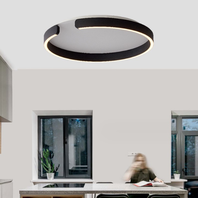 Светильник DZN-12069 ЧЕРНЫЙ ` D600/H40/1/LED/36W/4000K SEGMENT