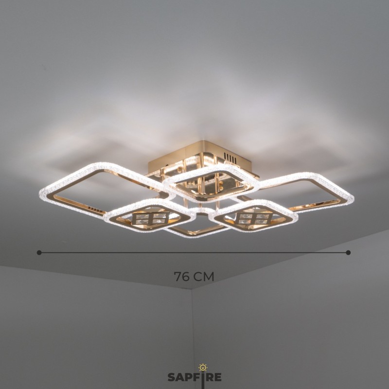 Светильник SPF-1540 GOLD/ЗОЛОТО ` D760/H150/6/LED/120W/ 2.4G SPF21-10, 23-04 (1) Гонсалес Крисс