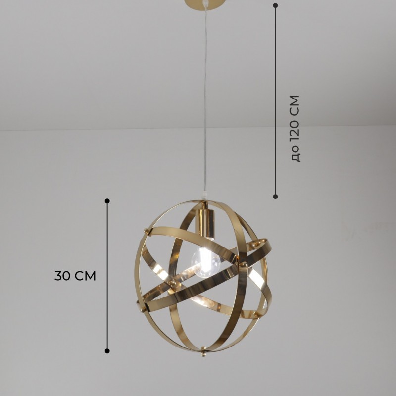 Светильник SPF-6004 GOLD/ЗОЛОТО ` D300/H1200/1/E27/60W без лампы TURNAR SPF22-05 (1/10)
