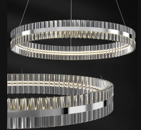 Светильник MD.6017 СHROME/РОМ ` D1000/H1200/1/LED/100W/4500K ASK DZN22-05