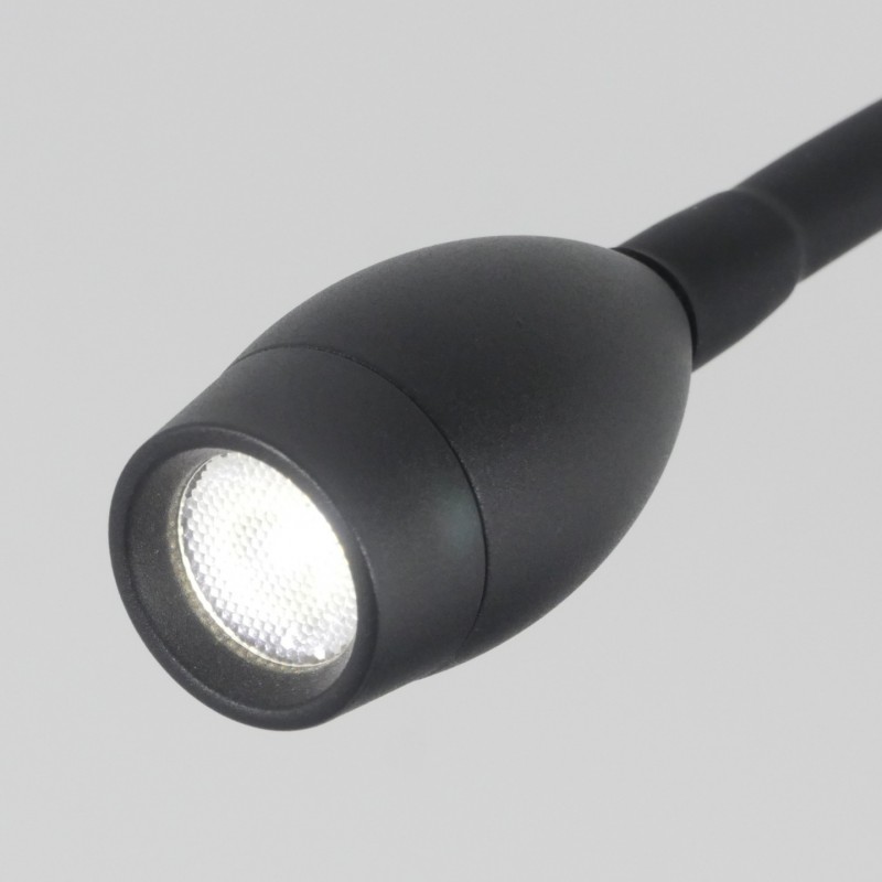 Светильник настенный SAPFIR SPF-4762 ЧЕРНЫЙ ` D140*200/H60/1/LED/3W + USB SONIA 23-12