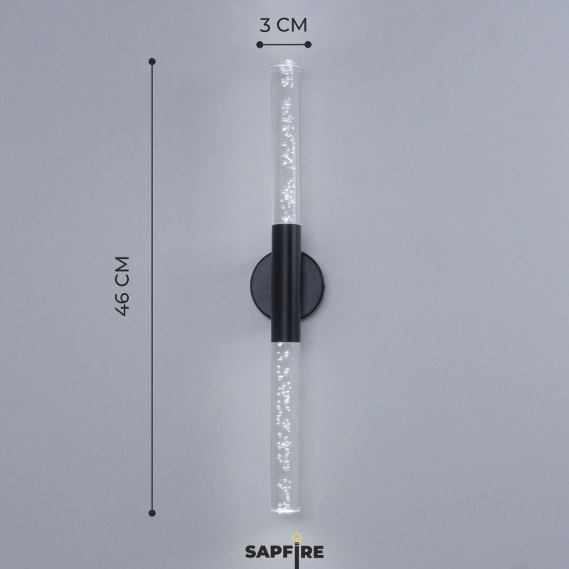 Светильник настенный SPF-4764 ЧЕРНЫЙ ` D100/H30*460/2/LED/6W 4000K COMETA2 24-12