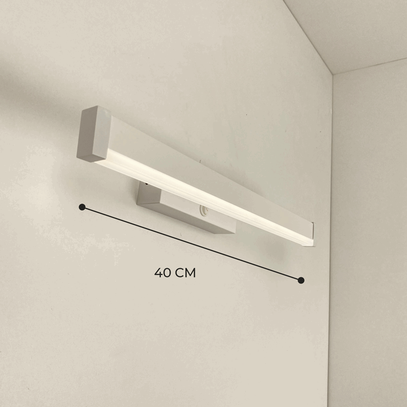 Светильник настенный SPF-4770 WHITE/БЕЛЫЙ ` 400мм с выключателем MIRROR 24-07 (1 из 25 шт в коробке)