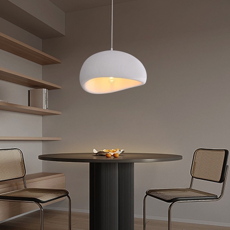 Светильник DZN-6111 БЕЛЫЙ ` D400*350/H1200/1/E27/60W белый шнур STONE 24-03