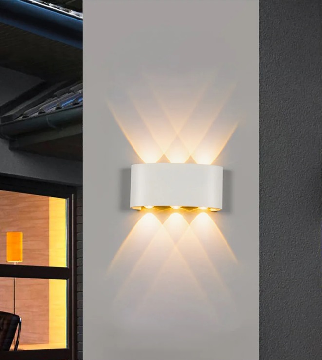 Светильник настенный SAPFIR SPF-4809 WHITE/БЕЛЫЙ ` D170*80/H55/1/LED/6W/3000K IP65 TWIN 22-07 (1/50)