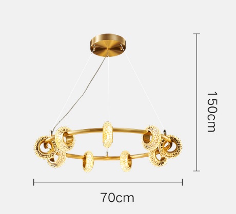Светильник DZN1-2-119 БРОНЗА ` D700/H1500/9/LED/54W/4500K