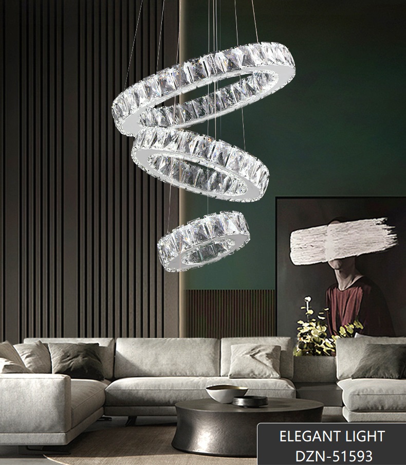 Светильник DZN-51593 РОМ ` D400+300+200/H1500/1/LED/..W/4500K 24-11